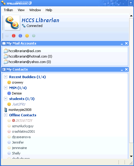 Screenshot of Trillian